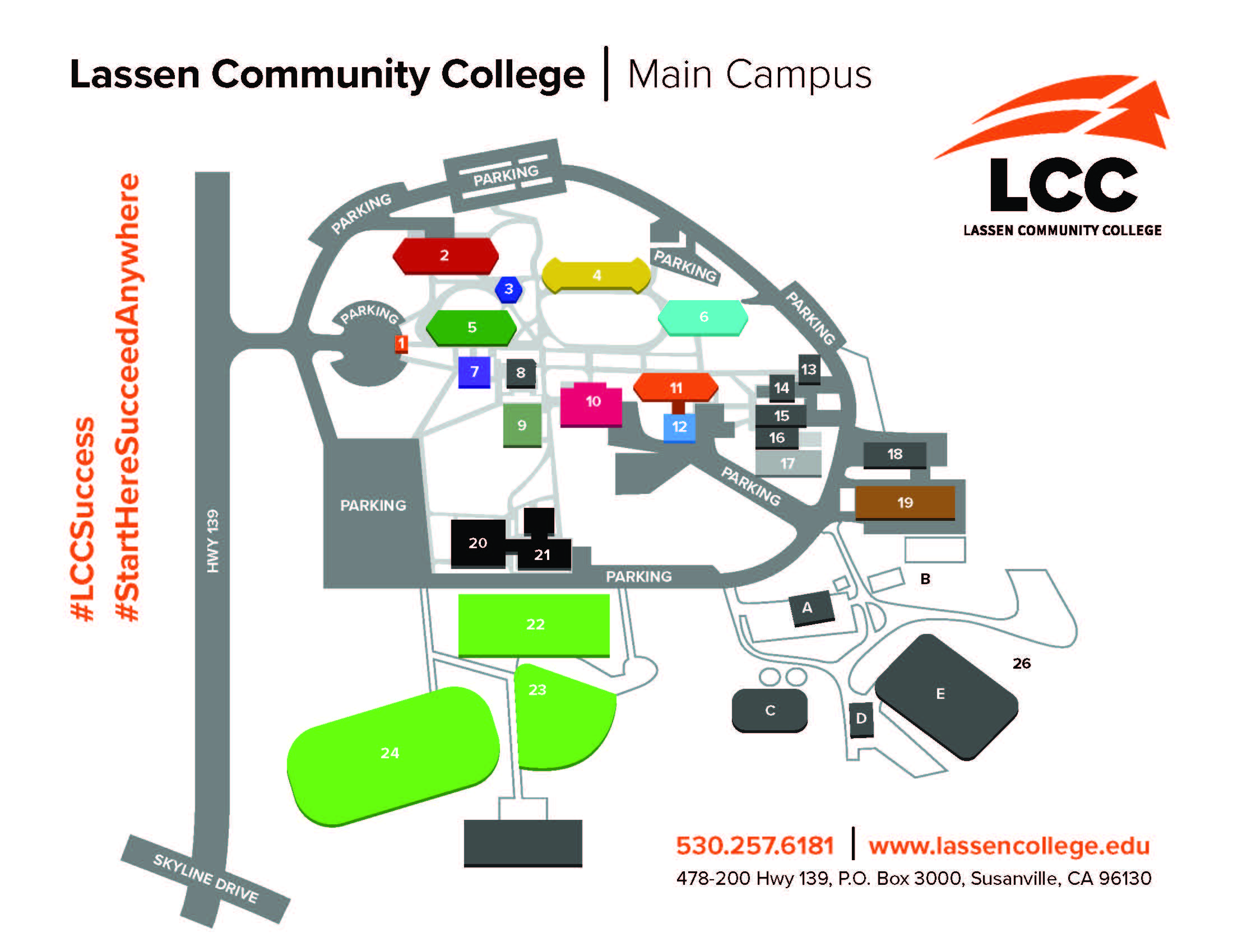 Lansing Community College Campus Map. 