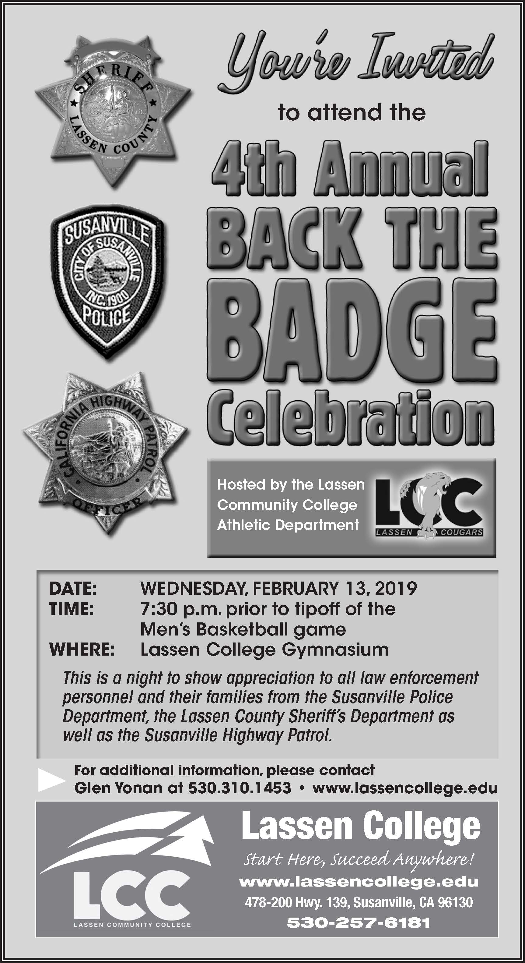 4th Annual Back The Badge Celebration